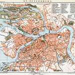 St Petersburg map in public domain, free, royalty free, royalty-free, download, use, high quality, non-copyright, copyright free, Creative Commons,